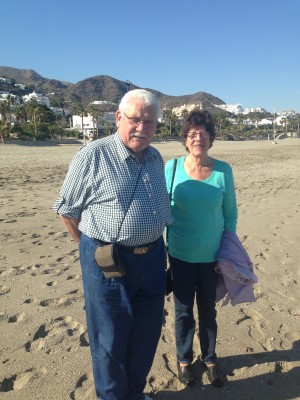 Oma und Opa auf Besuch in Spanien