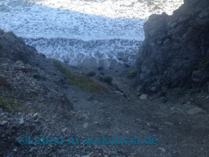Felsiger Strand in Mojácar