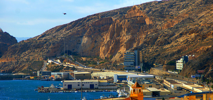 Aussicht von der Alcazaba Almeria Ausblick Alcazaba Almeria