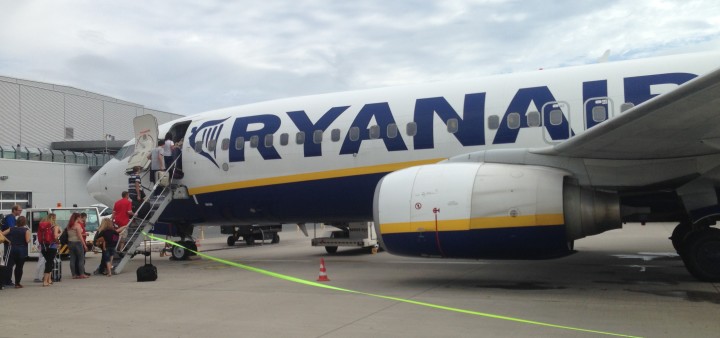 Einsteigen bei Ryanair