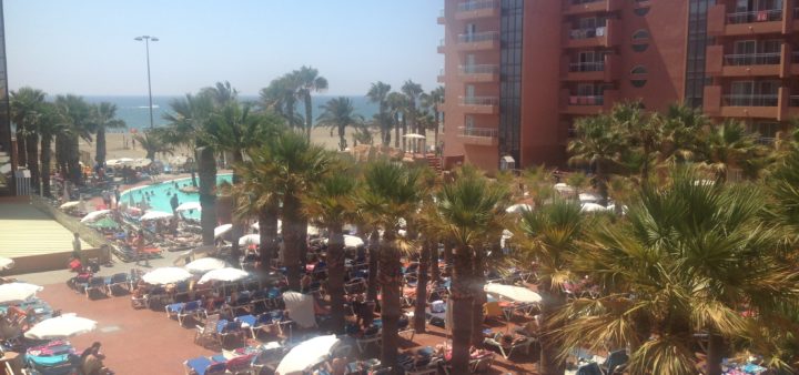 Roquetas de Mar Playa Luna Blick vom Balkon