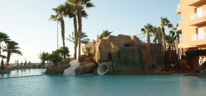 Roquetas de Mar Playa Luna Kinderpool mit Rutschen