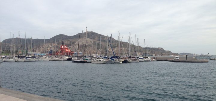 Landschaft und Hafen in Cartagena