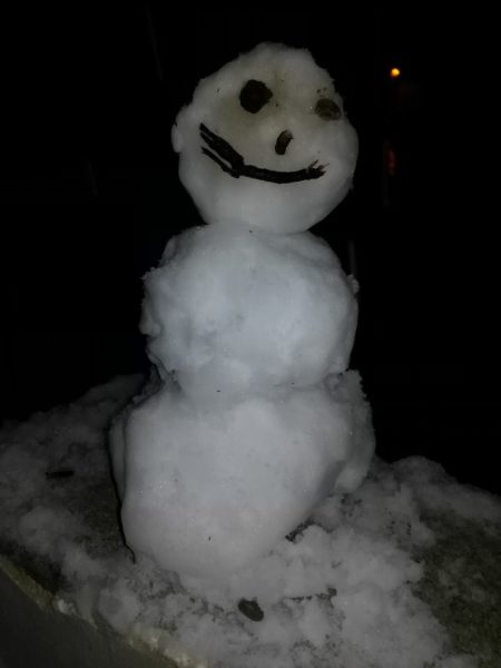 Schneemann in Andalusien