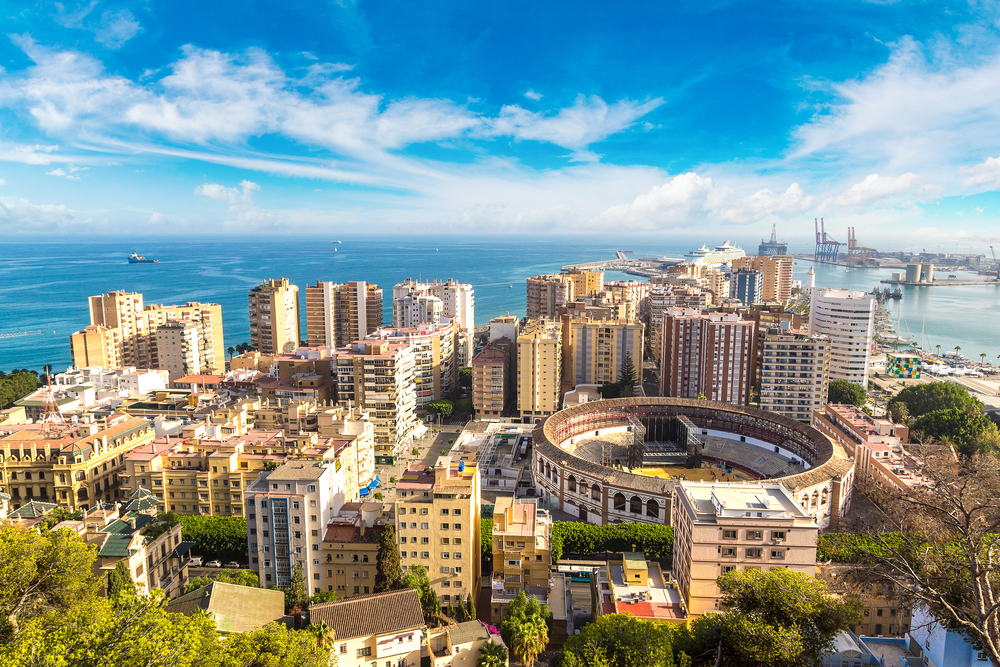 Panoramablick auf Malaga